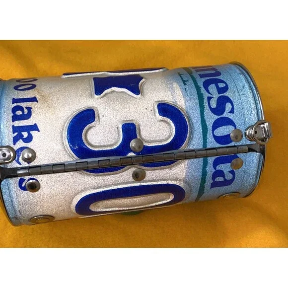 minnesota license plate purse barrel shaped - Picture 5 of 11